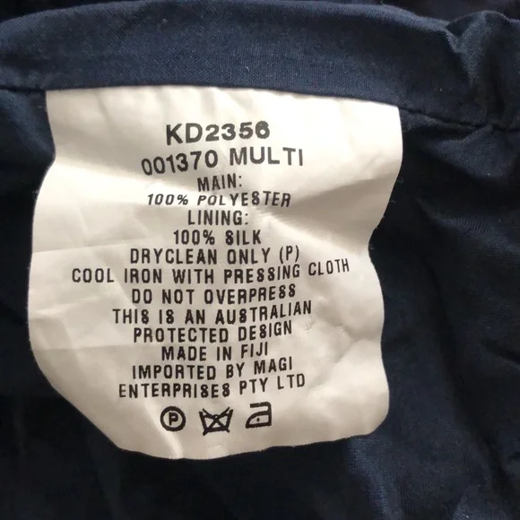 Kookai size 36 off the shoulder strapless jardin navy dress - Picture 5 of 7